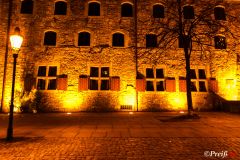 Gewandhaus bei Nacht