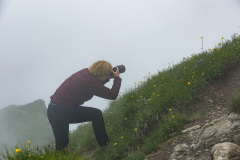 in der Steilwand fotografieren